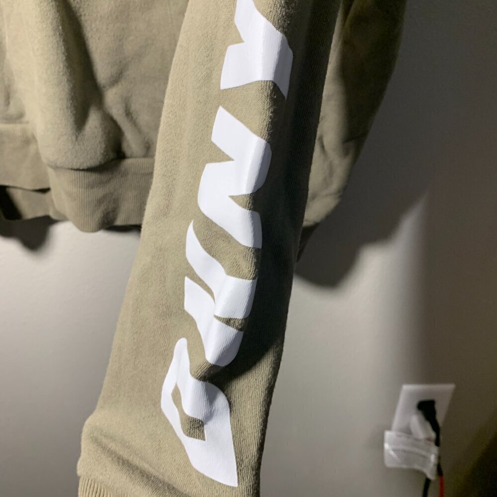 DKNY Olive green hoodie with zip side - Picture 10 of 11